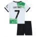 Maillot de foot Liverpool Luis Diaz #7 Extérieur vêtements enfant 2023-24 Manches Courtes (+ pantalon court)